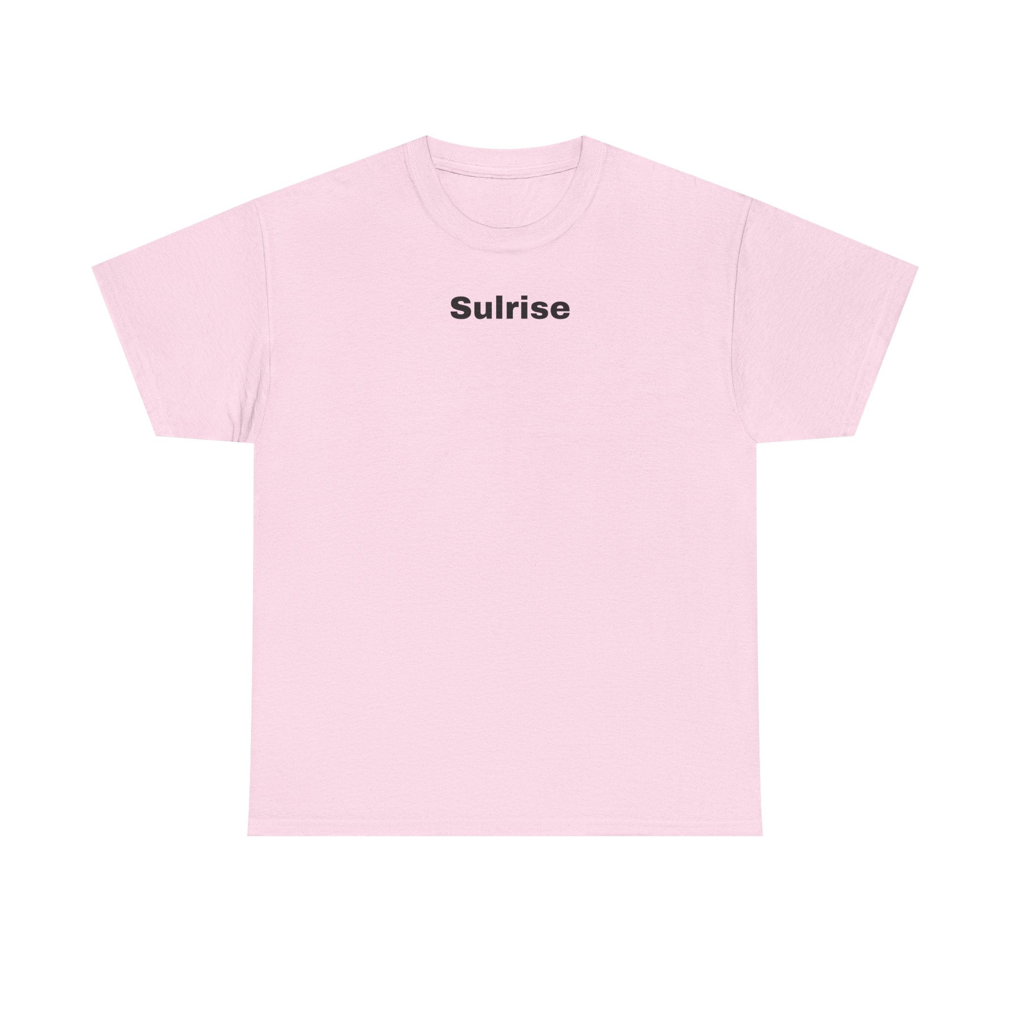 Sulrise Minimal Logo Tee — White Cotton Short Sleeve Shirt