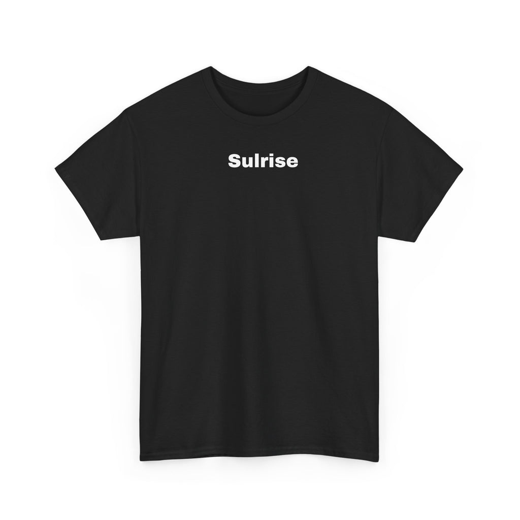Sulrise Minimal Logo Tee — White Cotton Short Sleeve Shirt